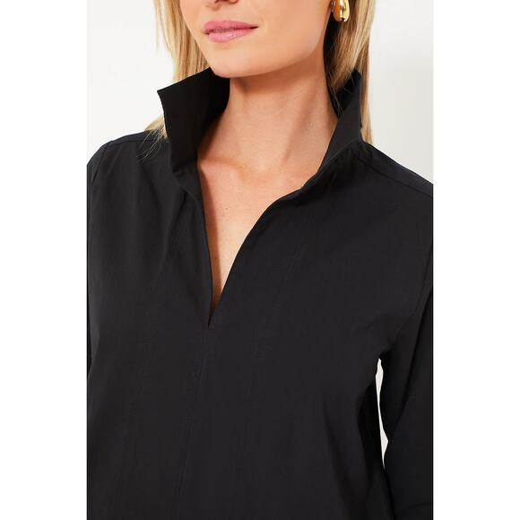 TUCKERNUCK Black Margot Stand Collar Blouse Size S NWT Retail $128 Tuckernuck - Picture 5 of 8